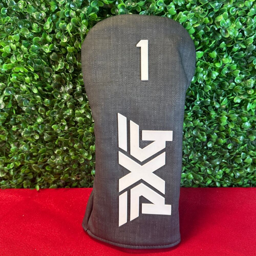 PXG 0211 Driver Headcover Gray White 1 Wood Head Cover Magnetic QuickStick Golf